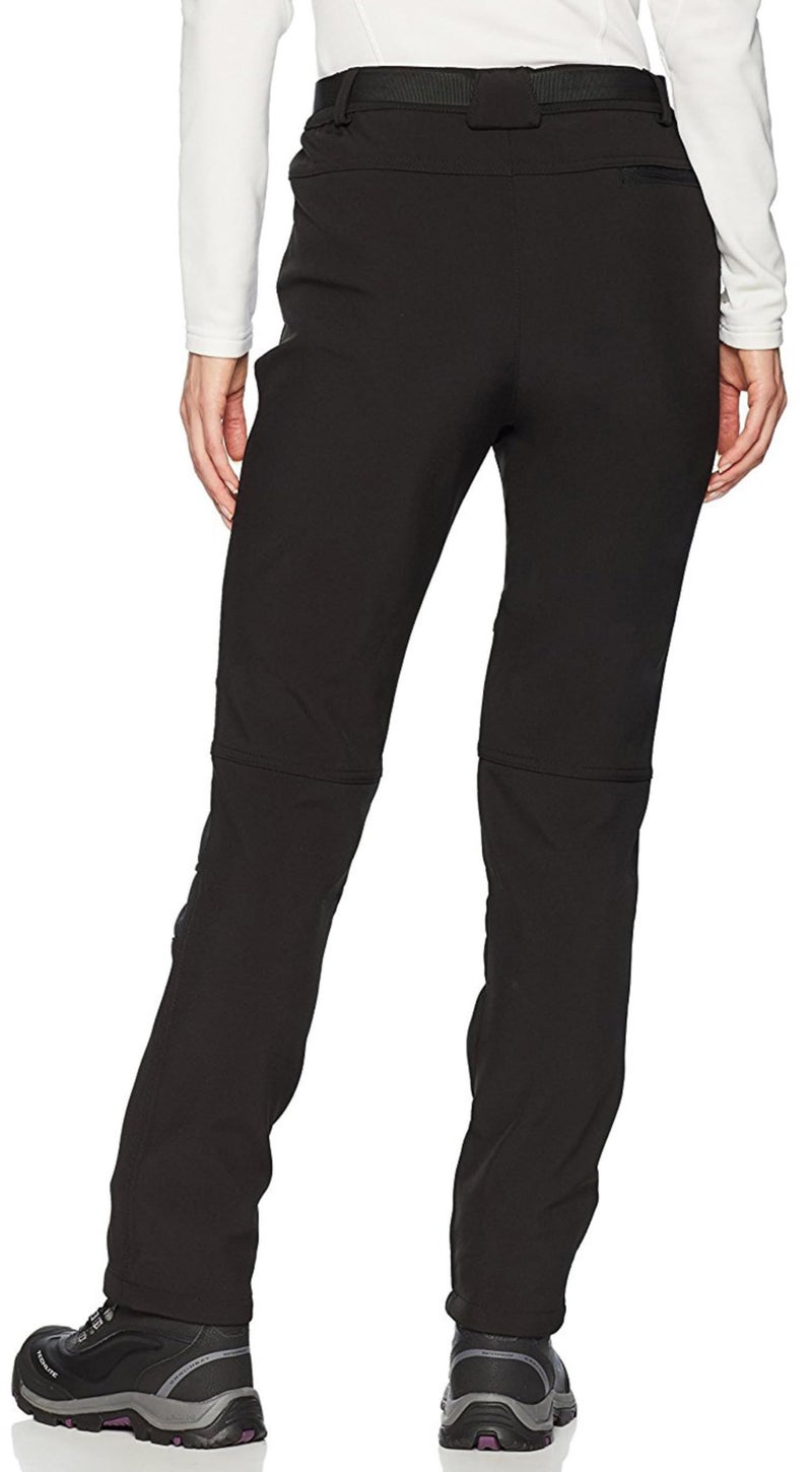 BenBoy Women's Outdoor Waterproof Windproof Fleece Slim Cargo Snow Ski Hiking Pants,Black X-Large - Image 2